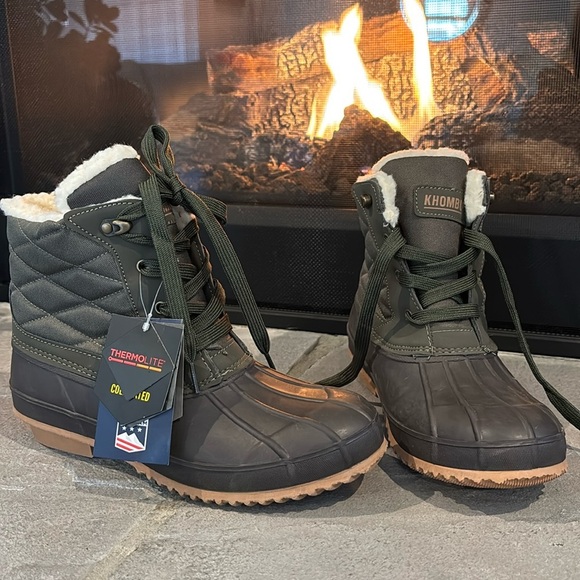 Khombu Zany Thermolite insulated,waterproof,memory foam,rugged sole winter boot - Picture 1 of 12